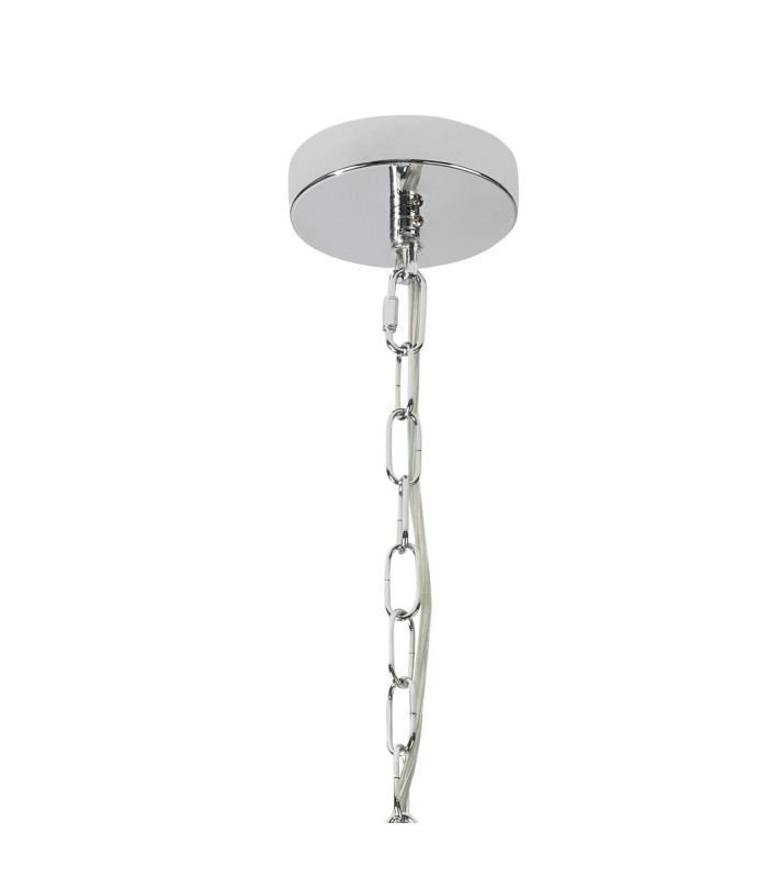 Butler 35cm Pendant 2 Light E27 Polished Chrome / Rippled Clear (F) Glass-5