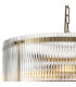 Butler 56.5cm Pendant 4 Light E27 Antique Brass / Wide Ribbed Clear (C) Glass-6