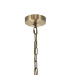 Butler 56.5cm Pendant 4 Light E27 Antique Brass / Cobbled Clear (D) Glass-5