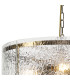 Butler 56.5cm Pendant 4 Light E27 Antique Brass / Cobbled Clear (D) Glass-6