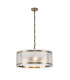 Butler 56.5cm Pendant 4 Light E27 Antique Brass / Seeded Clear (E) Glass-1