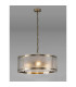 Butler 56.5cm Pendant 4 Light E27 Antique Brass / Seeded Clear (E) Glass-3