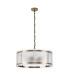Butler 56.5cm Pendant 4 Light E27 Antique Brass / Seeded Clear (E) Glass-4