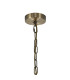 Butler 56.5cm Pendant 4 Light E27 Antique Brass / Seeded Clear (E) Glass-5