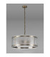 Butler 56.5cm Pendant 4 Light E27 Antique Brass / Seeded Clear (E) Glass-8