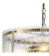 Butler 56.5cm Pendant 4 Light E27 Antique Brass / Rippled Clear (F) Glass-6