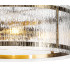 Butler 56.5cm Pendant 4 Light E27 Antique Brass / Rippled Clear (F) Glass-7