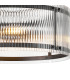 Butler 56.5cm Pendant 4 Light E27 Matt Black / Wide Ribbed Clear (C) Glass-7