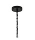 Butler 56.5cm Pendant 4 Light E27 Matt Black / Seeded Clear (E) Glass-5