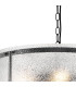 Butler 56.5cm Pendant 4 Light E27 Matt Black / Seeded Clear (E) Glass-6