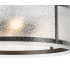 Butler 56.5cm Pendant 4 Light E27 Matt Black / Seeded Clear (E) Glass-7