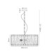 Butler 56.5cm Pendant 4 Light E27 Matt Black / Rippled Clear (F) Glass-2