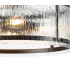 Butler 56.5cm Pendant 4 Light E27 Matt Black / Rippled Clear (F) Glass-7