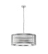 Butler 56.5cm Pendant 4 Light E27 Polished Chrome / Narrow Ribbed Clear (B) Glass-4