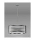 Butler 56.5cm Pendant 4 Light E27 Polished Chrome / Narrow Ribbed Clear (B) Glass-8