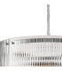 Butler 56.5cm Pendant 4 Light E27 Polished Chrome / Wide Ribbed Clear (C) Glass-6