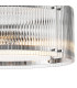 Butler 56.5cm Pendant 4 Light E27 Polished Chrome / Wide Ribbed Clear (C) Glass-7
