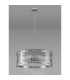 Butler 56.5cm Pendant 4 Light E27 Polished Chrome / Wide Ribbed Clear (C) Glass-8