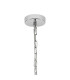 Butler 56.5cm Pendant 4 Light E27 Polished Chrome / Cobbled Clear (D) Glass-5