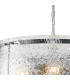 Butler 56.5cm Pendant 4 Light E27 Polished Chrome / Cobbled Clear (D) Glass-6
