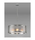 Butler 56.5cm Pendant 4 Light E27 Polished Chrome / Seeded Clear (E) Glass-3