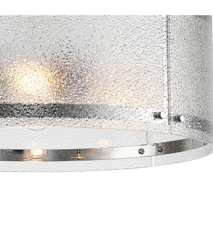 Butler 56.5cm Pendant 4 Light E27 Polished Chrome / Seeded Clear (E) Glass-7