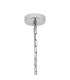 Butler 56.5cm Pendant 4 Light E27 Polished Chrome / Rippled Clear (F) Glass-5