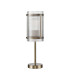 Butler Table Lamp 1 Light E27 Antique Brass / Narrow Ribbed Clear (B) Glass-4