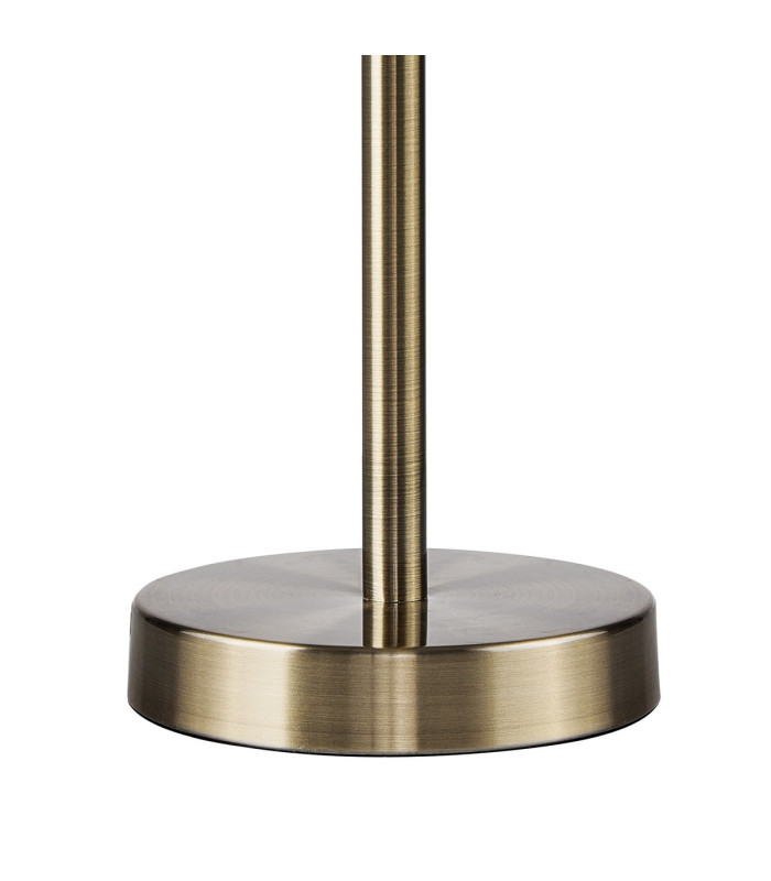 Butler Table Lamp 1 Light E27 Antique Brass / Narrow Ribbed Clear (B) Glass-5