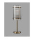 Butler Table Lamp 1 Light E27 Antique Brass / Narrow Ribbed Clear (B) Glass-7