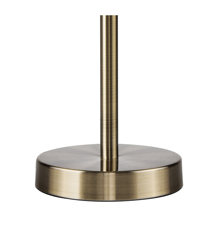 Butler Table Lamp 1 Light E27 Antique Brass / Wide Ribbed Clear (C) Glass-5