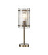 Butler Table Lamp 1 Light E27 Antique Brass / Rippled Clear (F) Glass-1
