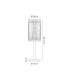 Butler Table Lamp 1 Light E27 Antique Brass / Rippled Clear (F) Glass-2