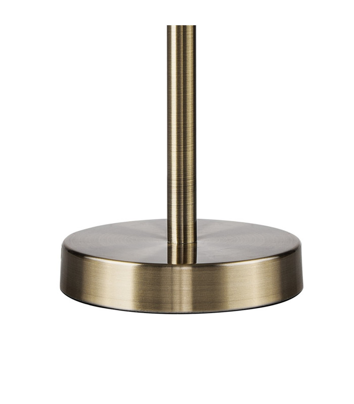 Butler Table Lamp 1 Light E27 Antique Brass / Rippled Clear (F) Glass-5