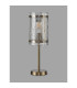 Butler Table Lamp 1 Light E27 Antique Brass / Rippled Clear (F) Glass-7