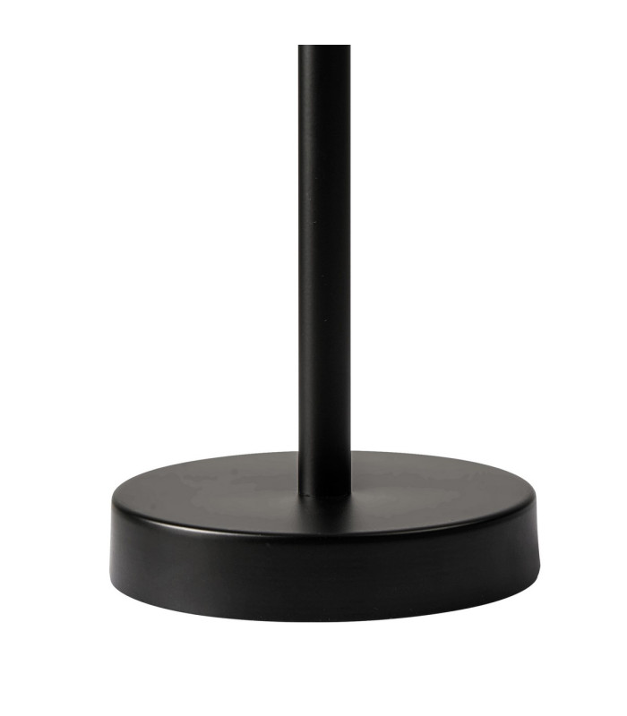 Butler Table Lamp 1 Light E27 Matt Black / Narrow Ribbed Clear (B) Glass-5