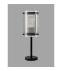 Butler Table Lamp 1 Light E27 Matt Black / Narrow Ribbed Clear (B) Glass-7