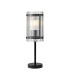 Butler Table Lamp 1 Light E27 Matt Black / Wide Ribbed Clear (C) Glass-1