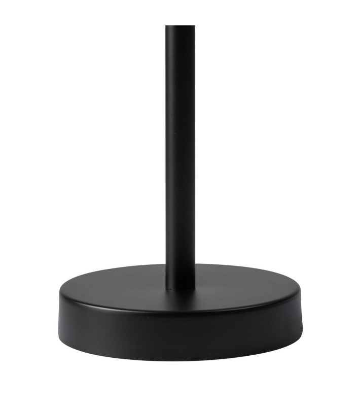 Butler Table Lamp 1 Light E27 Matt Black / Wide Ribbed Clear (C) Glass-5