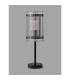 Butler Table Lamp 1 Light E27 Matt Black / Wide Ribbed Clear (C) Glass-7