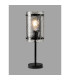 Butler Table Lamp 1 Light E27 Matt Black / Cobbled Clear (D) Glass-3