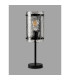 Butler Table Lamp 1 Light E27 Matt Black / Cobbled Clear (D) Glass-7