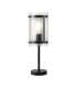 Butler Table Lamp 1 Light E27 Matt Black / Seeded Clear (E) Glass-1
