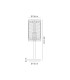 Butler Table Lamp 1 Light E27 Matt Black / Seeded Clear (E) Glass-2