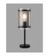 Butler Table Lamp 1 Light E27 Matt Black / Seeded Clear (E) Glass-3