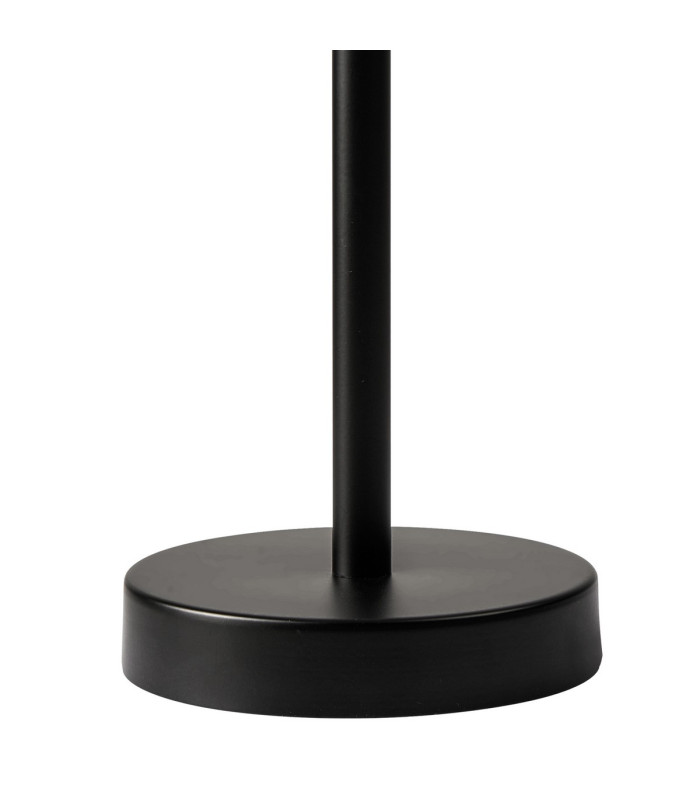 Butler Table Lamp 1 Light E27 Matt Black / Seeded Clear (E) Glass-5