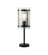 Butler Table Lamp 1 Light E27 Matt Black / Rippled Clear (F) Glass-1
