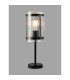 Butler Table Lamp 1 Light E27 Matt Black / Rippled Clear (F) Glass-3