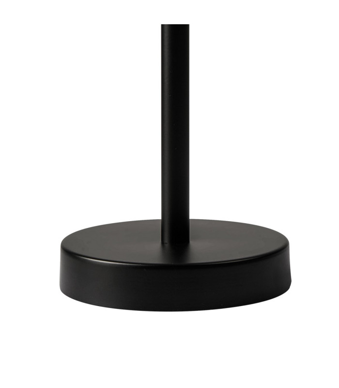 Butler Table Lamp 1 Light E27 Matt Black / Rippled Clear (F) Glass-5