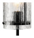 Butler Table Lamp 1 Light E27 Matt Black / Rippled Clear (F) Glass-6